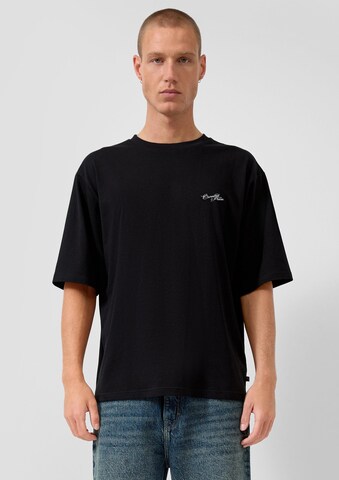 QS Shirt in Zwart: voorkant