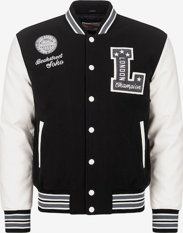 juoda LONSDALE Demisezoninė striukė 'Waterstein': priekis