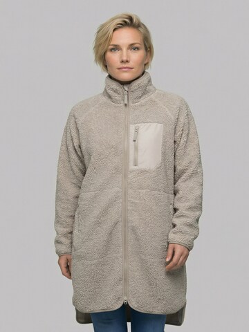 Derbe Fleece Jacket 'Kuschelby' in Beige: front