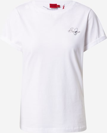 HUGO T-Shirt in Weiß: front