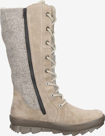 Legero Lace-Up Boots in Beige