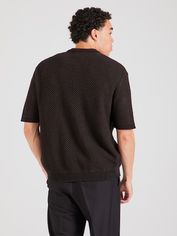 SELECTED HOMME Вязаная кофта 'SLHGINGER' в Черный