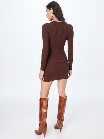 PIECES Knitted dress 'Crista' in Brown
