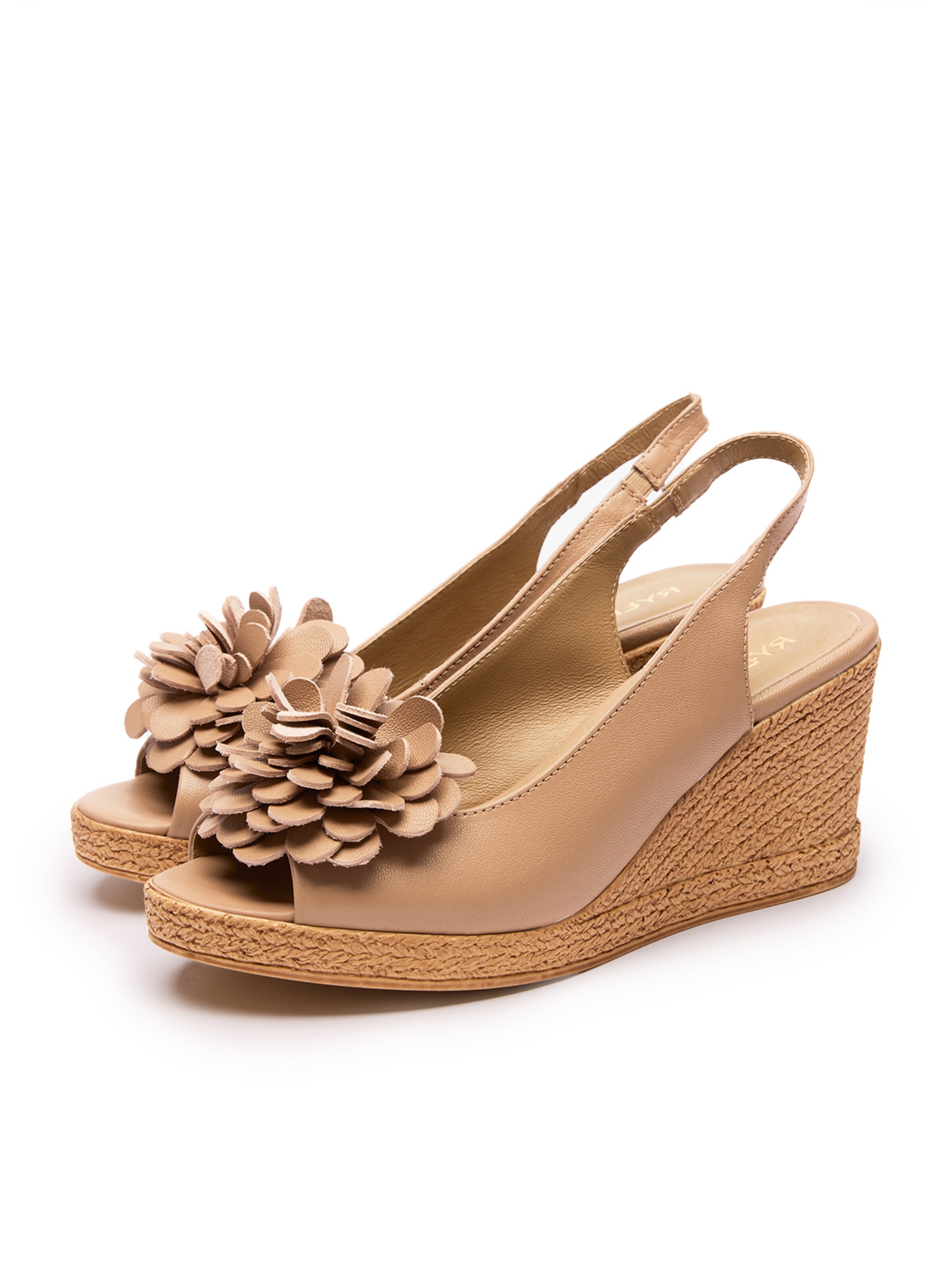 RYLKO Espadryle w kolorze beżowy