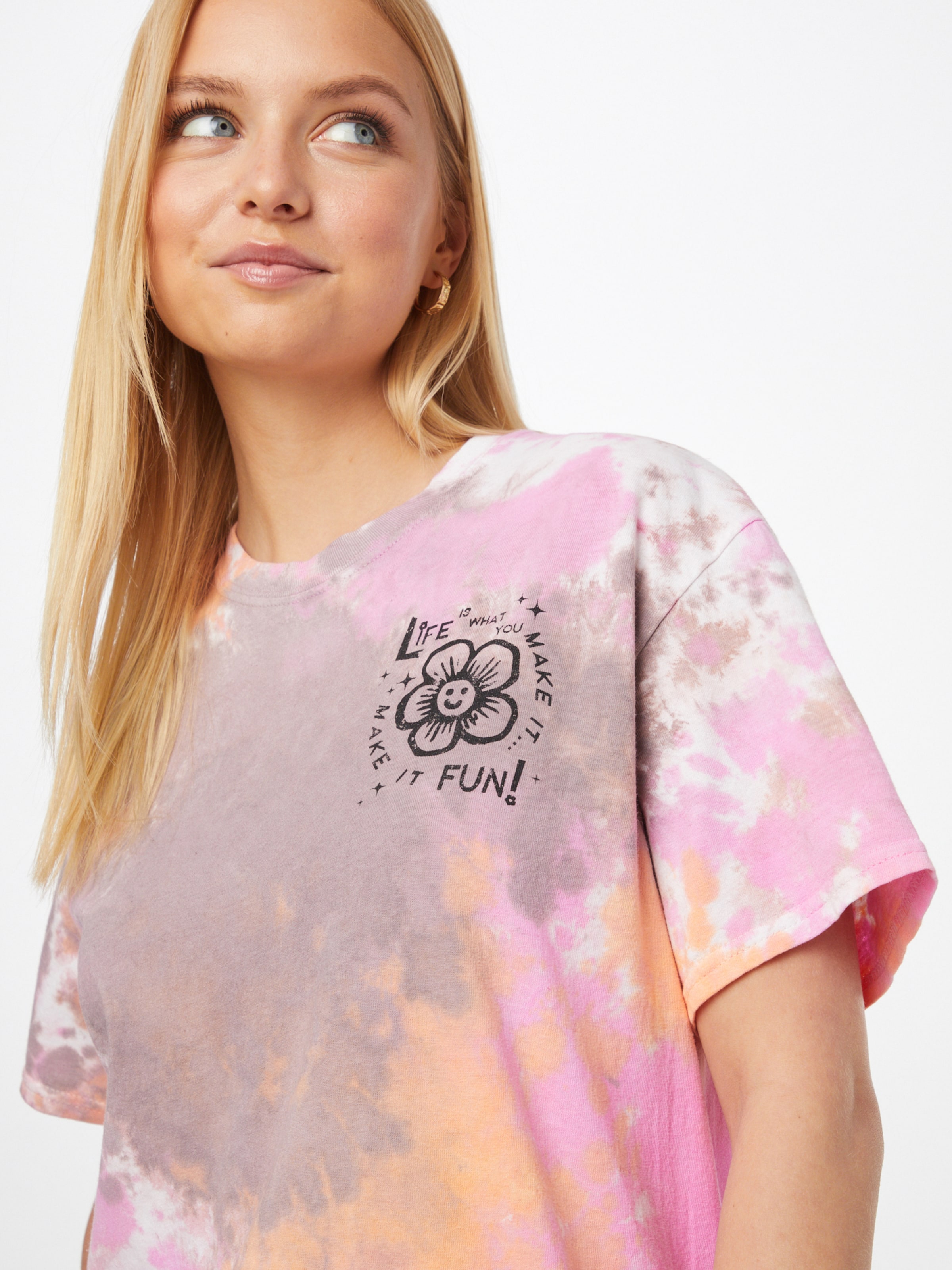 Frauen Shirts & Tops BDG Urban Outfitters T-Shirt 'MAKE IT FUN' in Pink - NZ28108