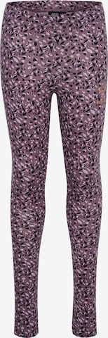 Hummel Skinny Leggings in Purple: front