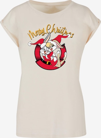 ABSOLUTE CULT Shirt 'Looney Tunes - Lola Merry Christmas' in Beige: voorkant