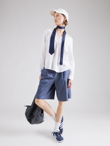 VERO MODA Bluse 'LINN BUMPY' i hvid