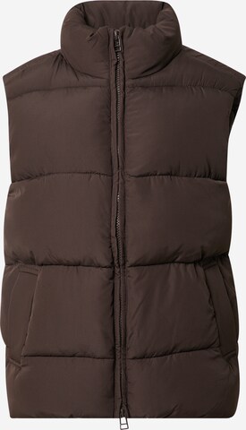 Monki Vest in Brown: front