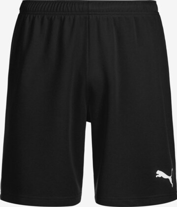 Regular Pantalon de sport 'TeamRise' PUMA en noir : devant