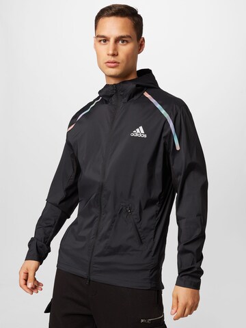 ADIDAS SPORTSWEAR Sports jacket 'Marathon' in Black: front