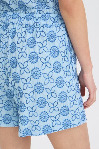 ICHI Loose fit Pants in Blue