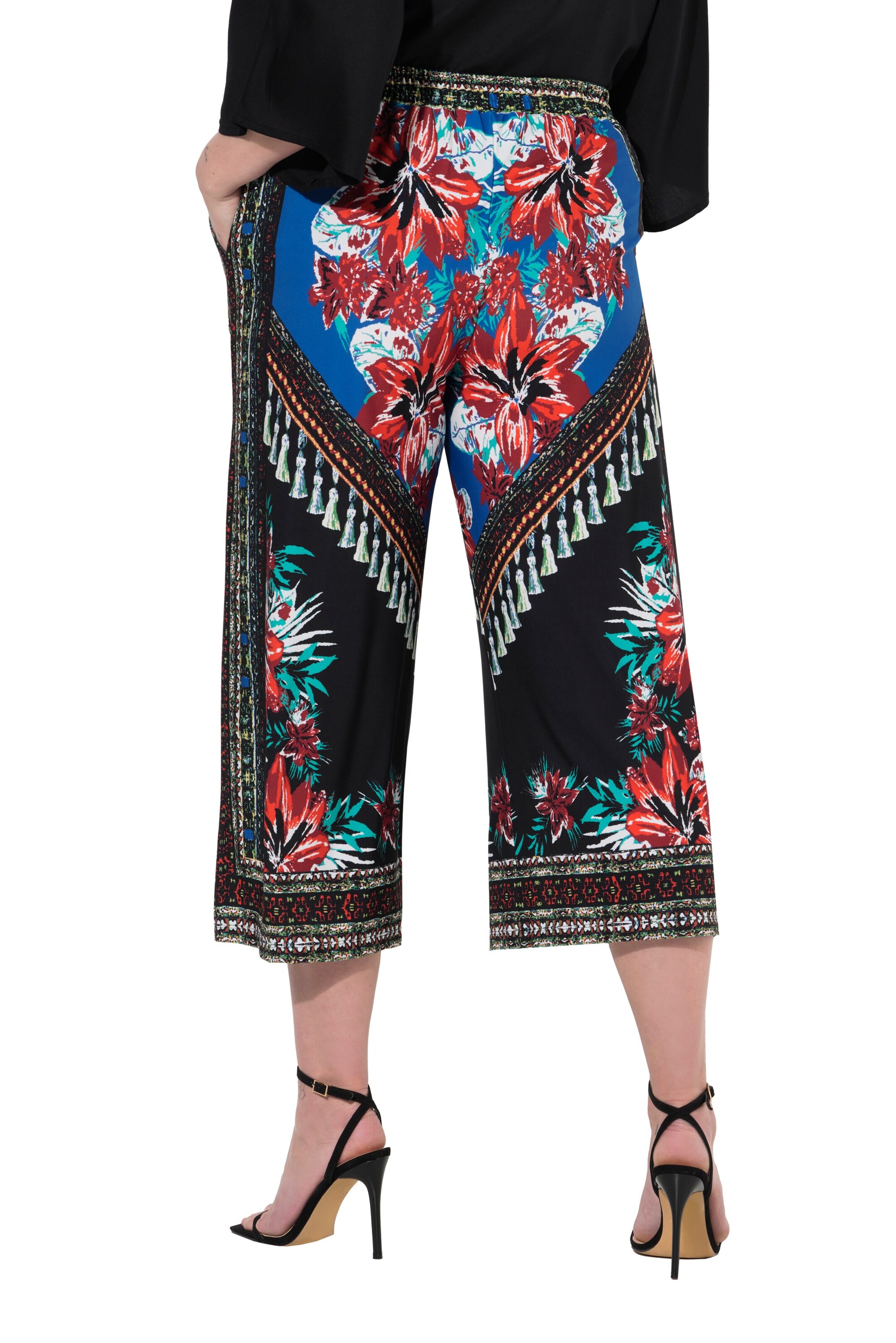 MIAMODA Wide Leg Hose in Schwarz