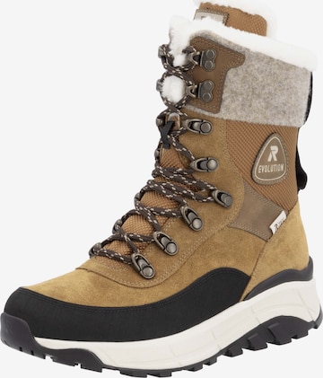 Rieker Sport Snowboots in Braun: Vorderseite