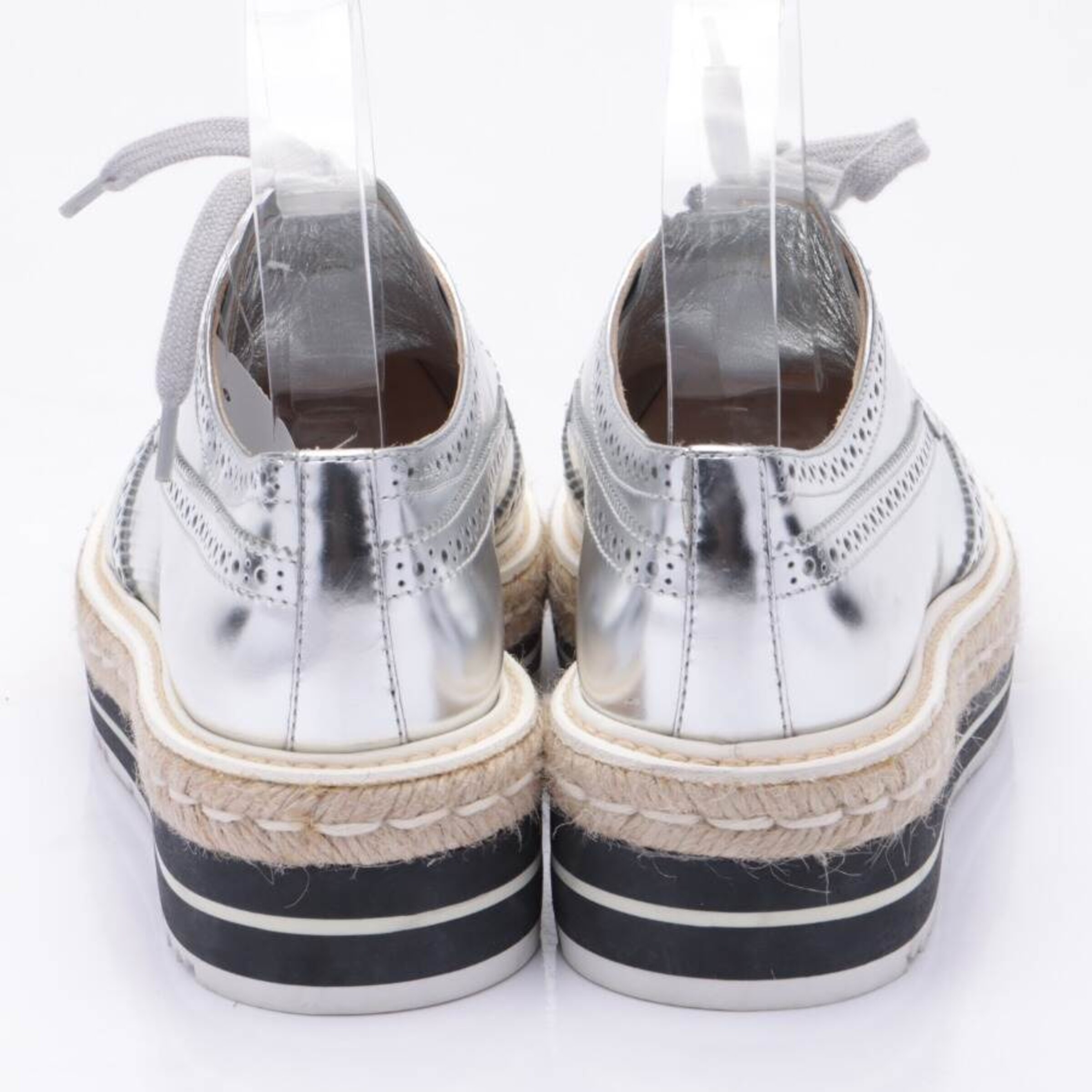 PRADA Flats & Loafers in 37,5 in Silver