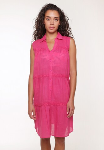 LingaDore Shirt Dress in Pink: front