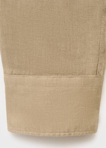 MANGO MAN Regular fit Button Up Shirt 'Tucan' in Beige