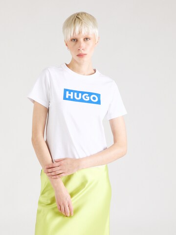 T-shirt 'Classic' HUGO en blanc : devant