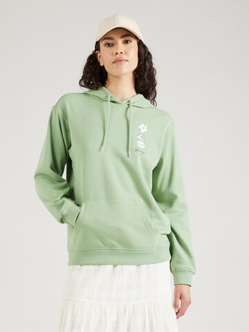 ROXY Sweatshirt 'SURFSTOK' in Groen: voorkant