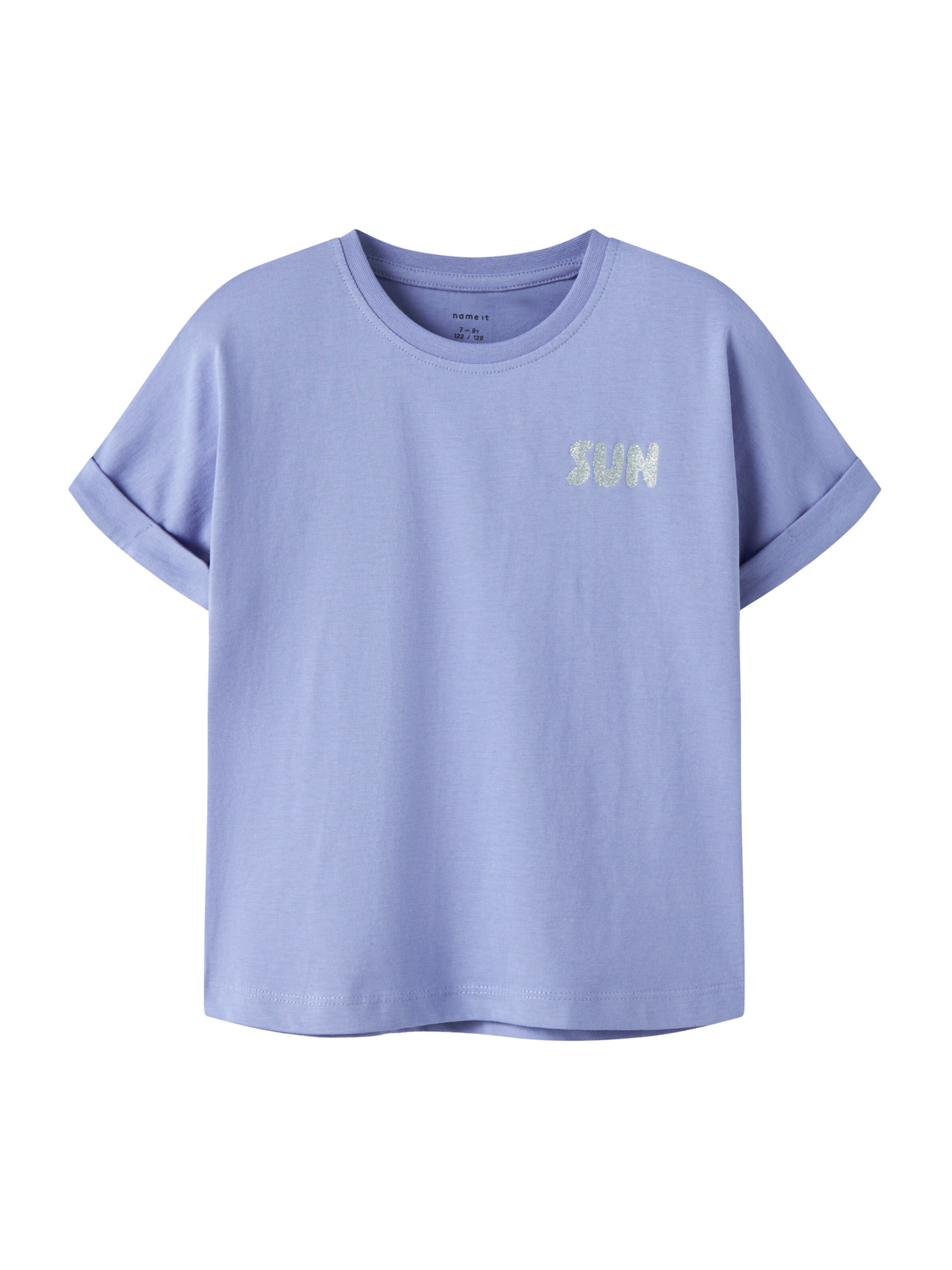 NAME IT Shirt 'NKFVILLE' in Lila: voorkant