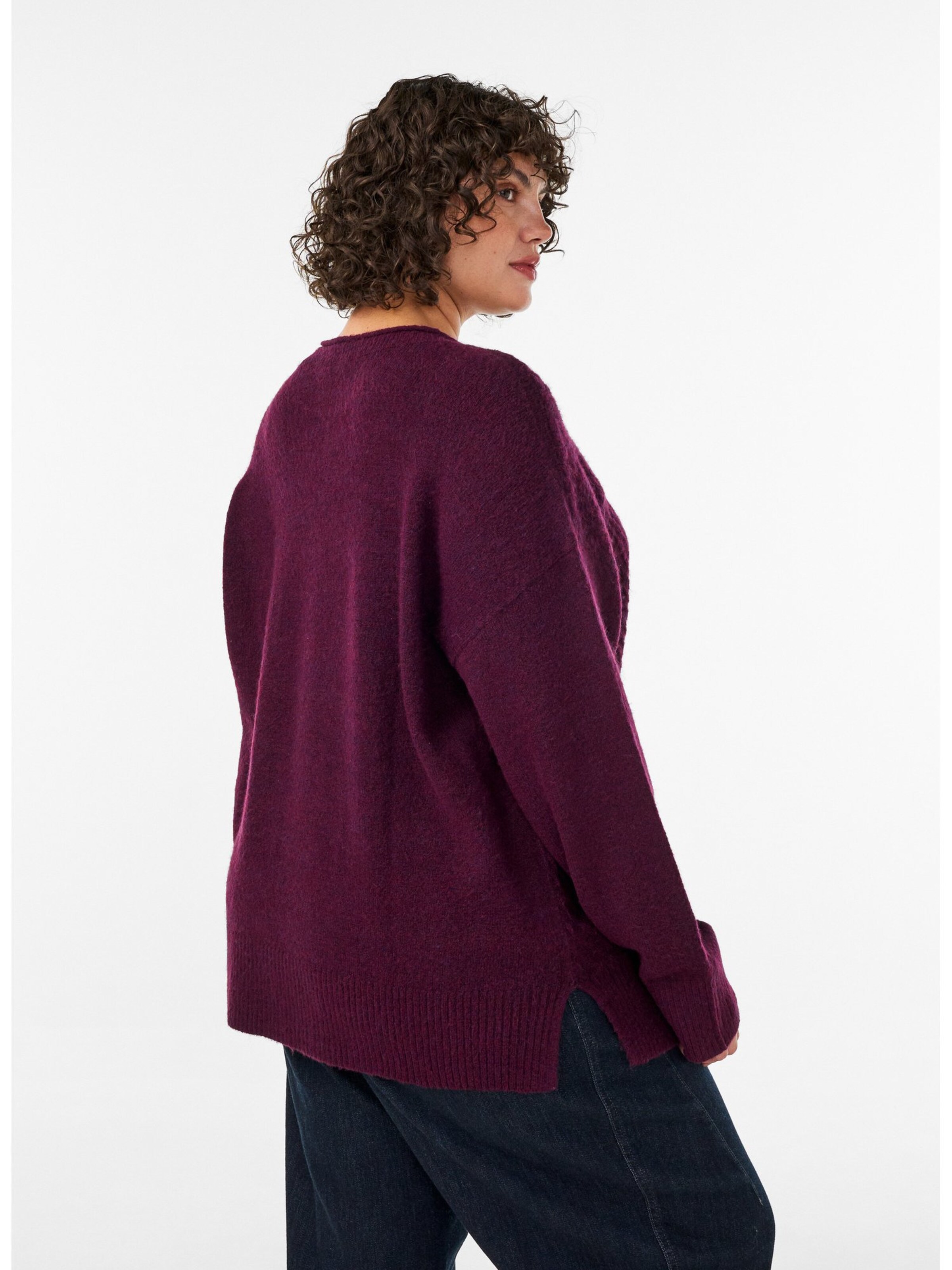 Zizzi Sweatshirt i rød