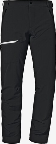 Schöffel Regular Outdoorhose 'Folkstone' in Schwarz: predná strana