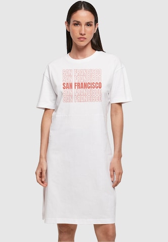 Merchcode Kleid 'San Francisco' in Weiß: predná strana