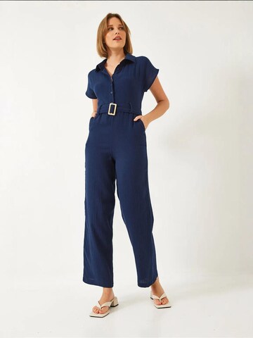 Bianco Lucci Jumpsuit in Blauw