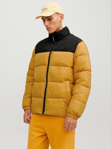 JACK & JONES Winter jacket 'Toby' in Yellow: front