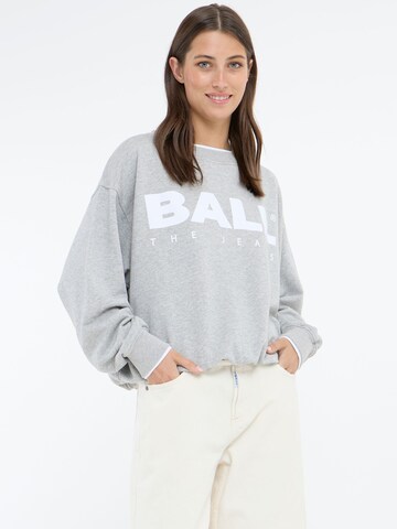 Ball Rundhalspullover in Grau