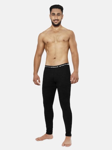 normani Skinny Athletic Underwear 'Sydney' in Black: front