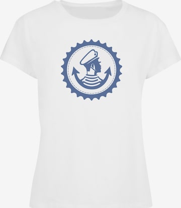 F4NT4STIC Shirt 'Knut und Jan Hamburg' in Weiß: Vorderseite