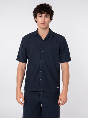 Sublevel Regular Fit Hemd in Blau: Vorderseite
