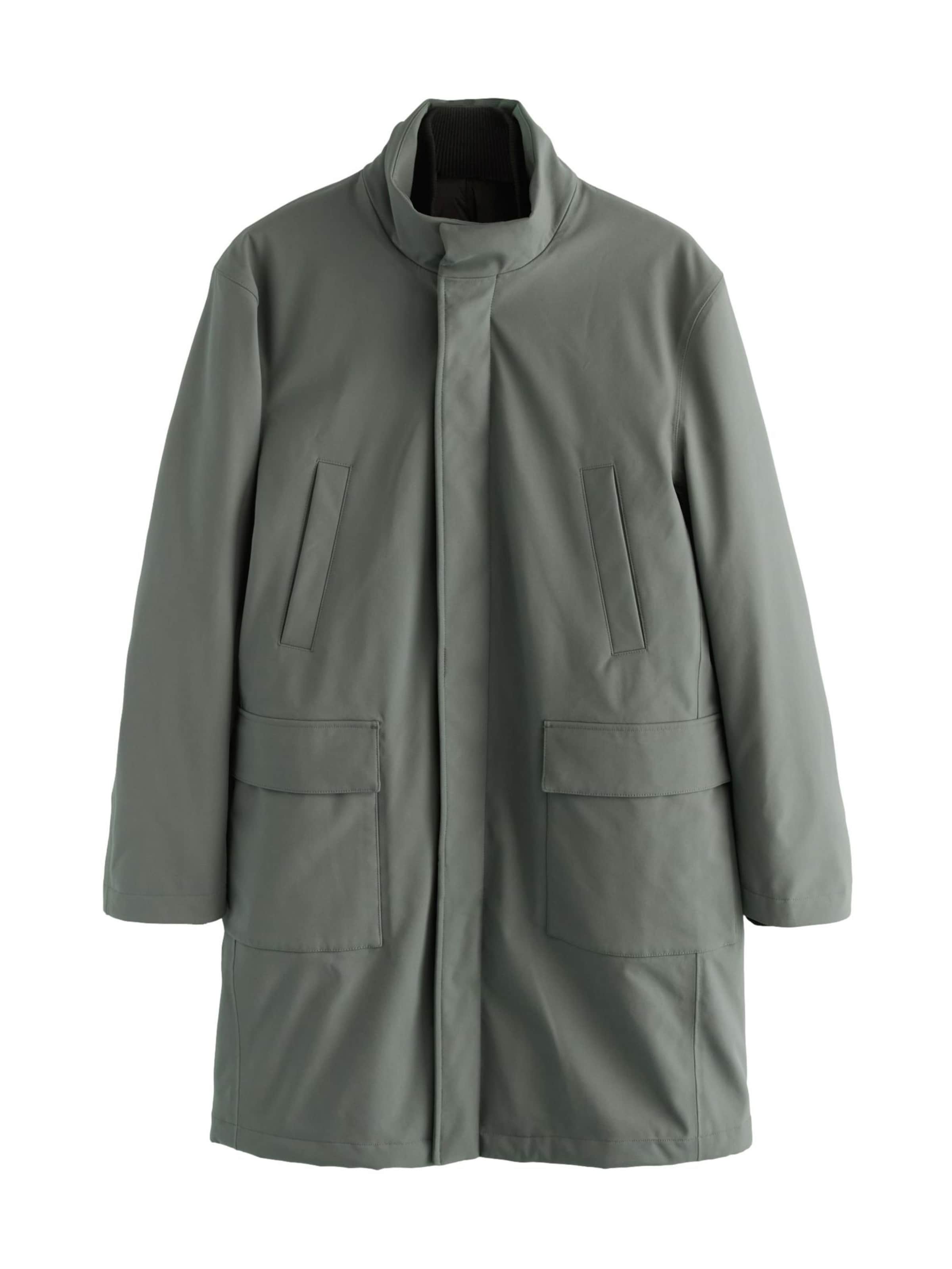 Next Prehoden plašč | zelena barva: sprednja stran