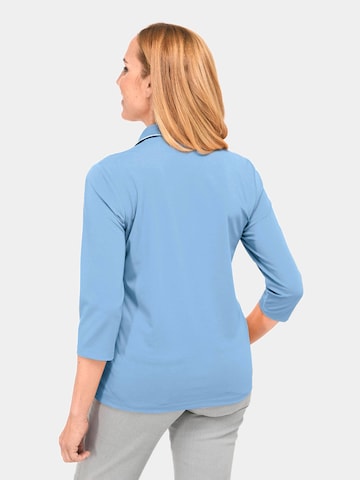 Goldner Shirt in Blau