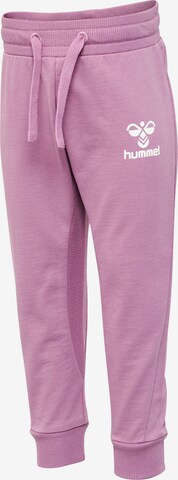 Hummel Tapered Workout Pants 'APPLE' in Purple