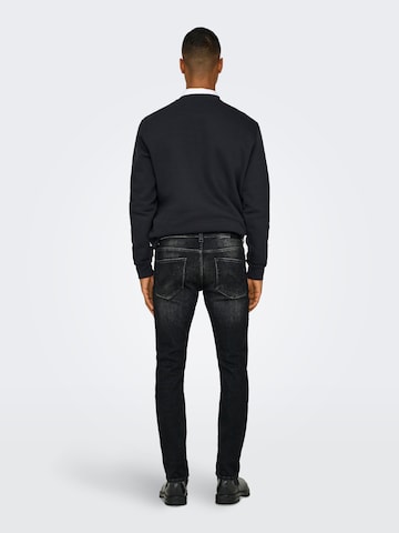Coupe slim Jean 'ONSLOOM' Only & Sons en noir