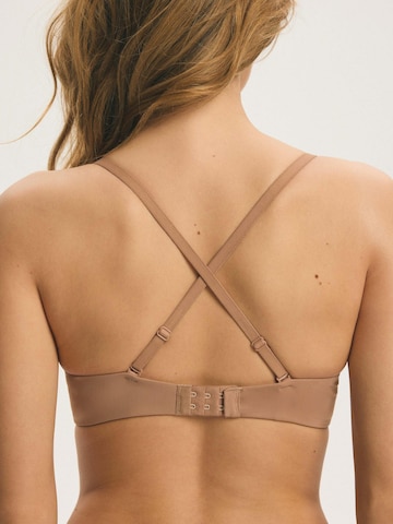 ESOTIQ - Push-up Sujetador 'Push-up-BH Kassidy, glatte T-Shirt-Cups, herausnehmbare Polster' en beige