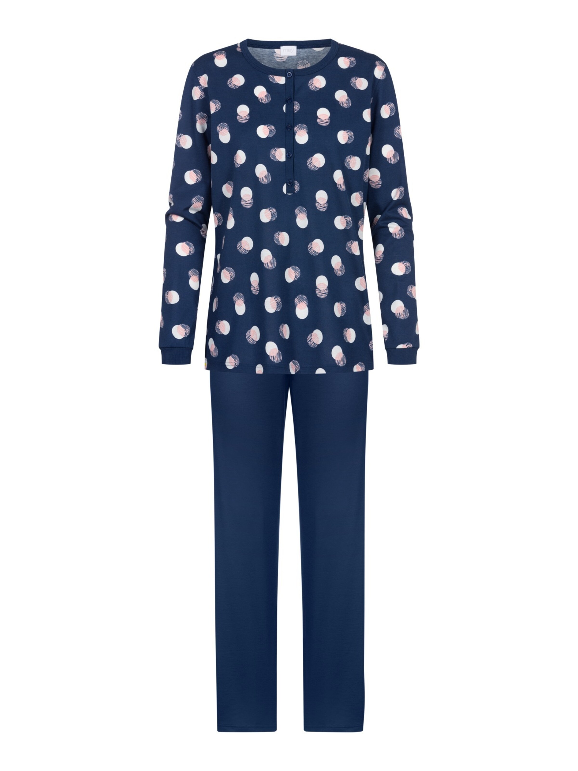 Mey Pyjama in Blauw: voorkant