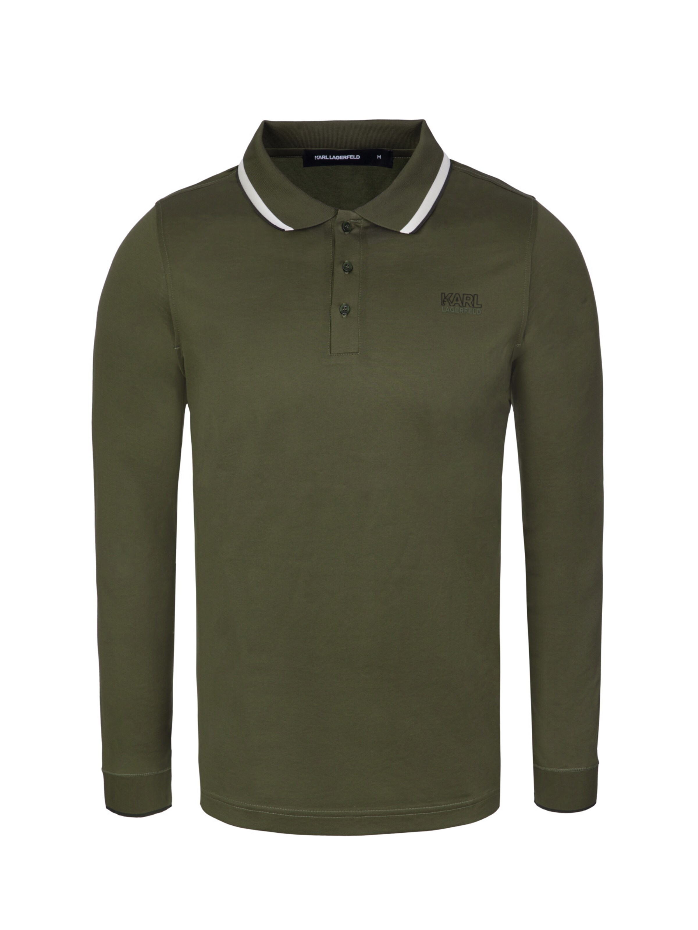 Maglietta Karl Lagerfeld di colore verde scuro, Visualizzazione prodotti