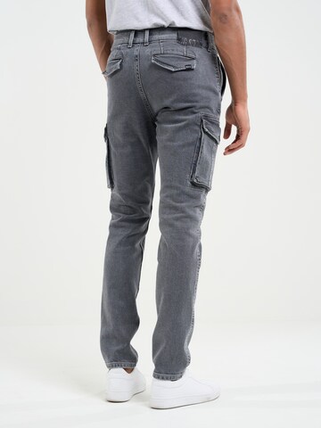 BIG STAR Slim fit Cargo Jeans ' IAN ' in Grey