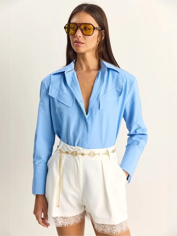 Chemisier Bianco Lucci en bleu