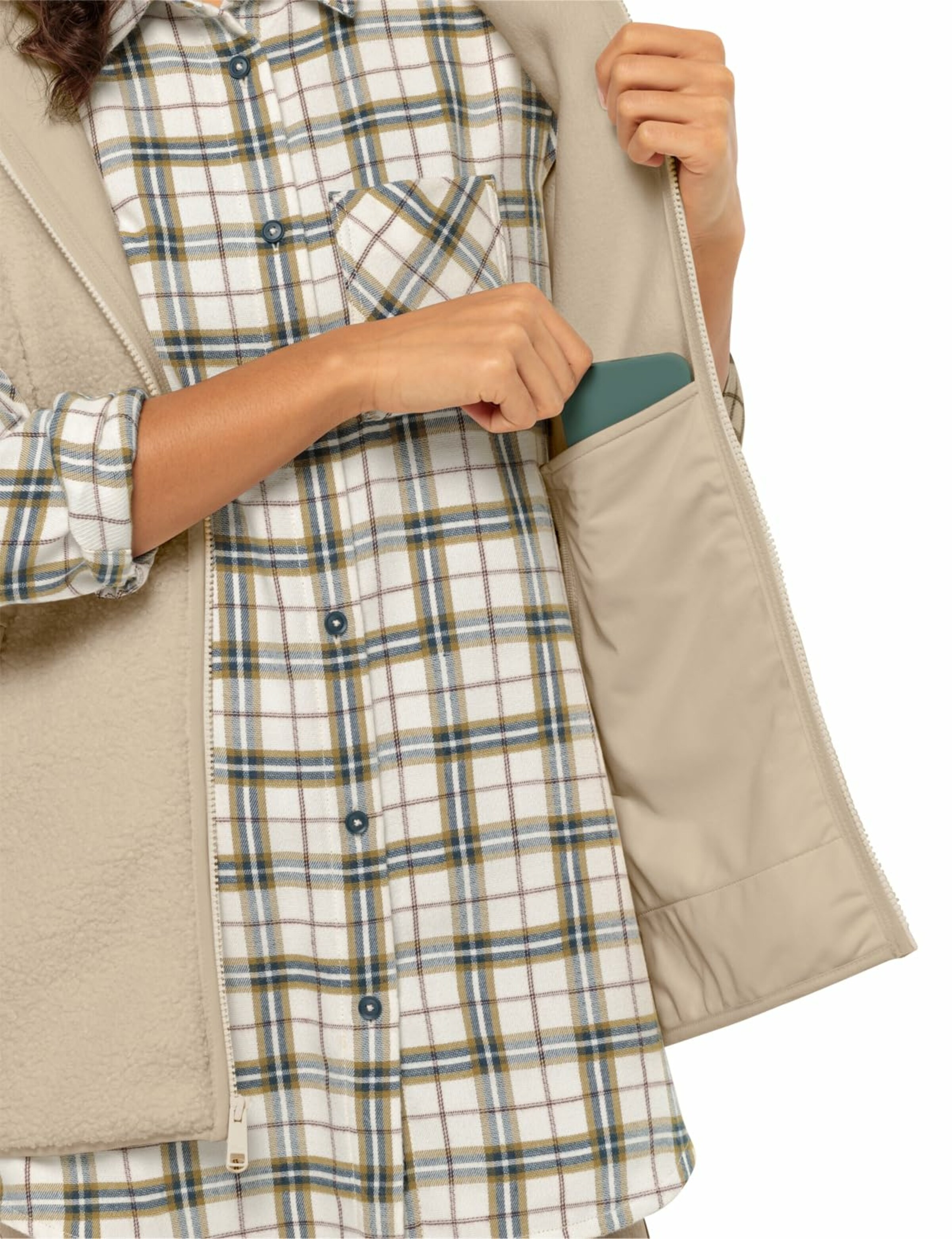 Gilet JACK WOLFSKIN en beige