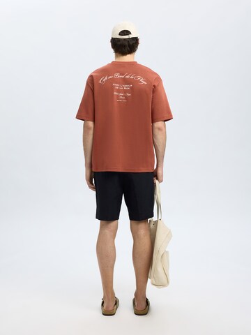 Tricou 'SLHOscar' de la SELECTED HOMME pe roșu