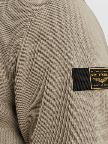 PME Legend Collegepaita 'Pullover with half-zipper' värissä beige