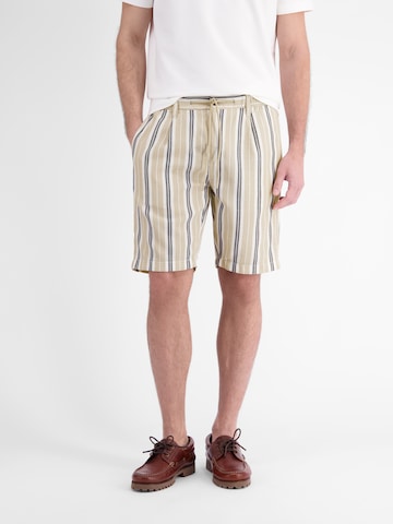LERROS Regular Chino-Shorts aus Baumwolle mit modischem Streifenmuster in Beige