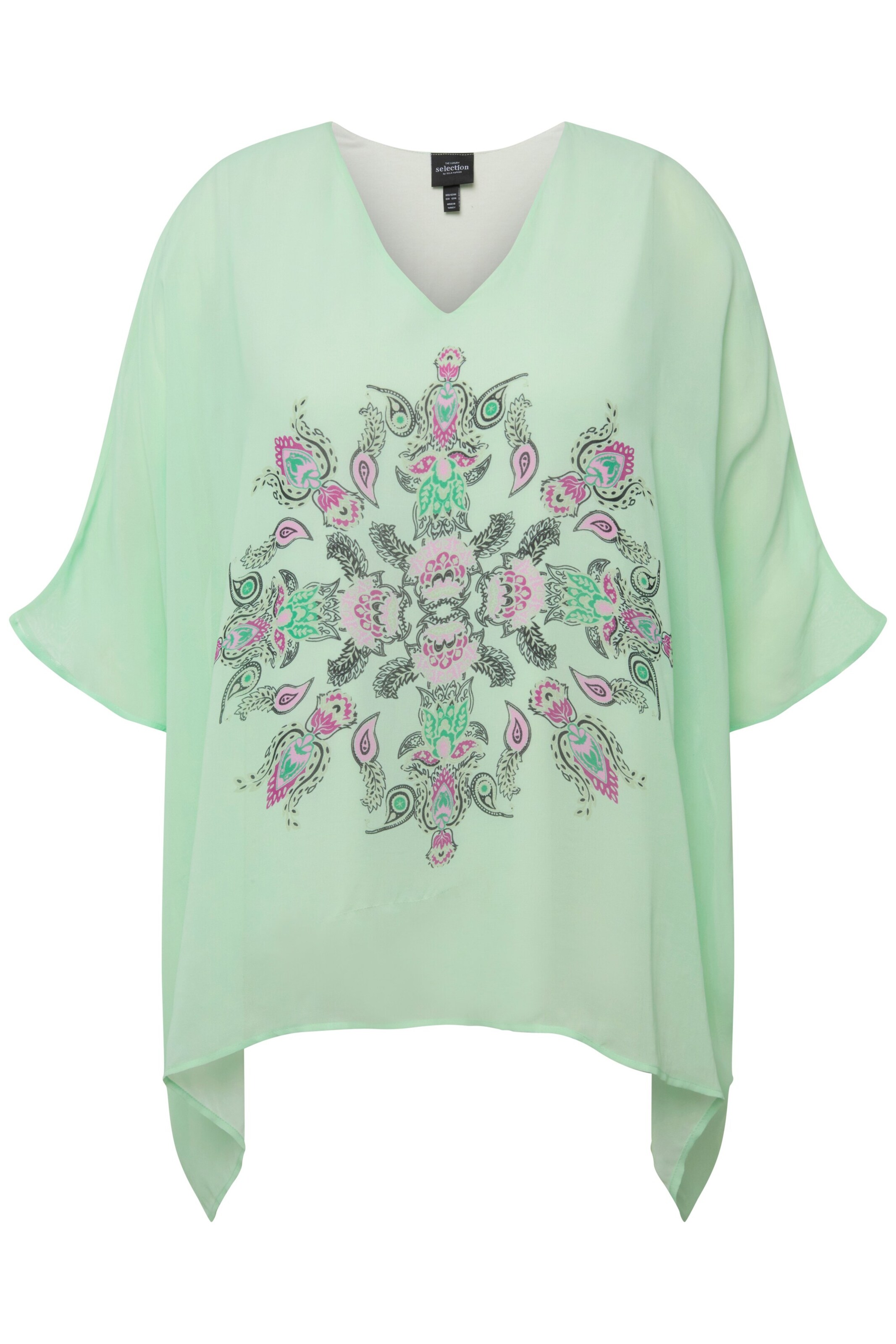 Ulla Popken Blouse in Groen: voorkant