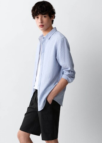MANGO TEEN Regular Pants 'Armybl' in Black