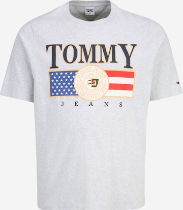 Tommy Jeans Plus Shirt in Grijs: voorkant