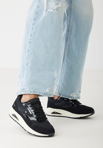 Sneaker bassa 'LENNOX ' di BRITISH KNIGHTS in nero: frontale